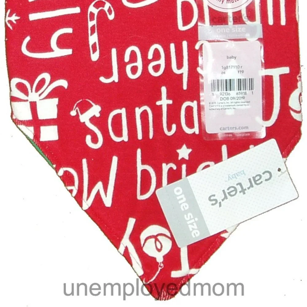 Christmas Bandana Baby Bib Boys Girls Family Match